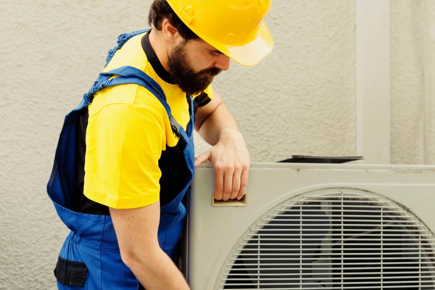 HVAC technician at work